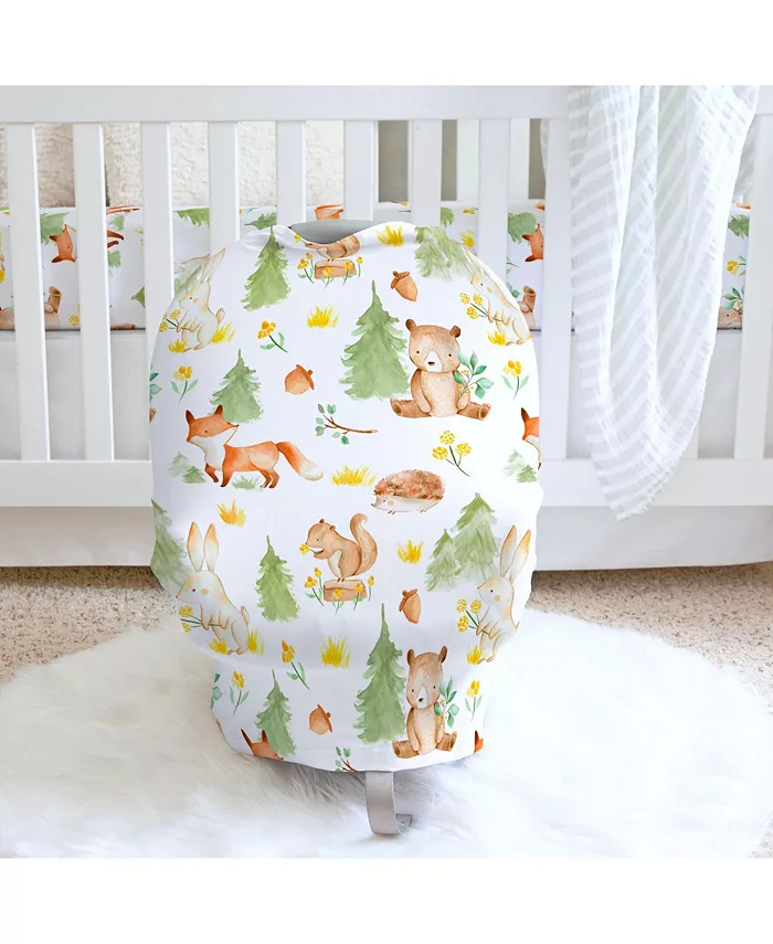Honey Lemonade Multifunctional Nursing Cover Carseat Cover - Forest Friends
