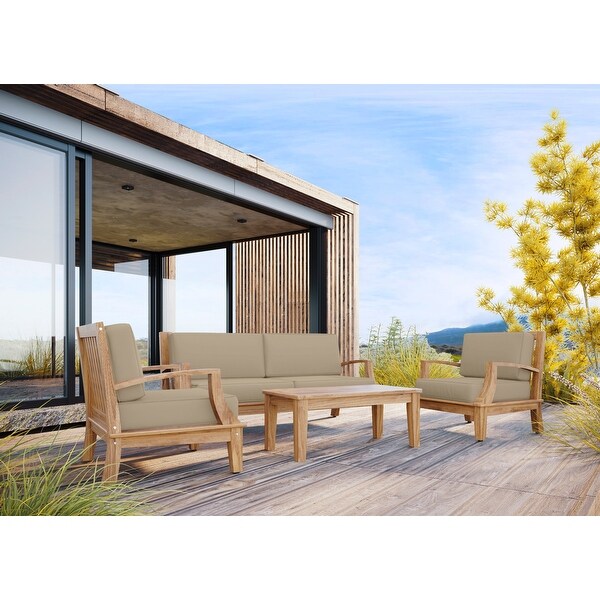 Eliane Teak Sofa with Sunbrella Cushion