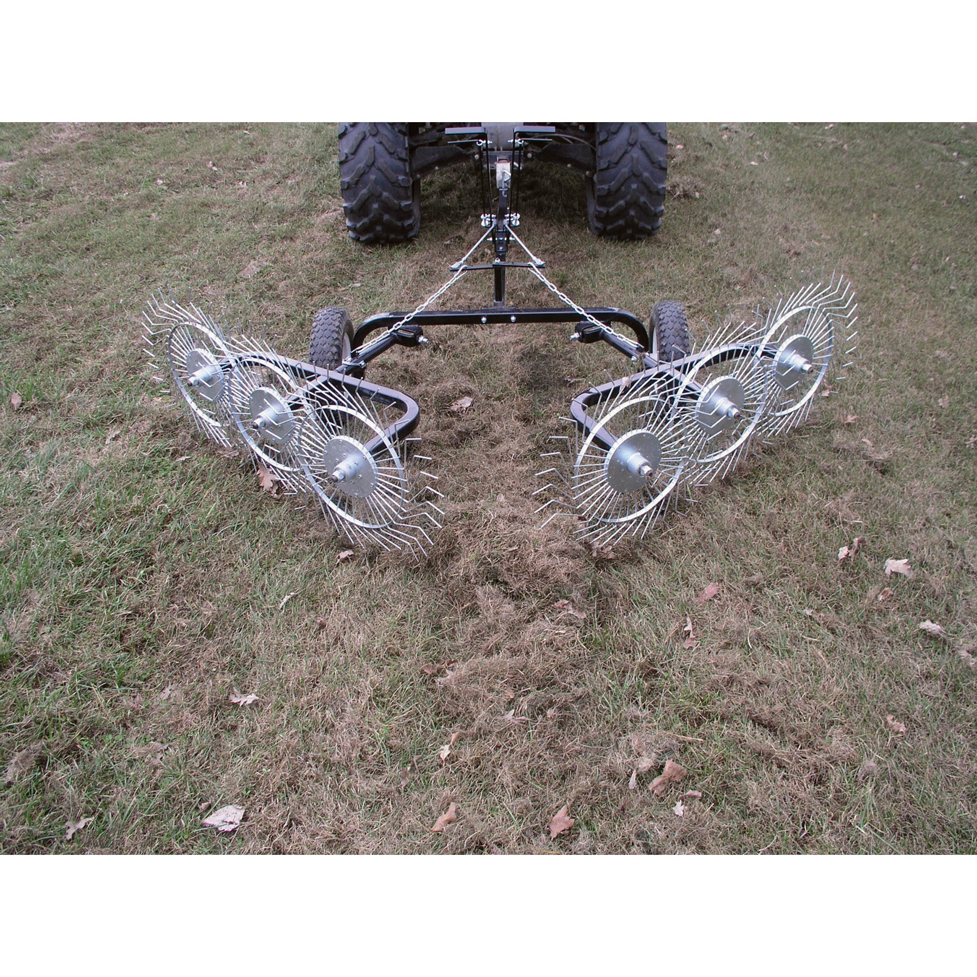 Strongway Acreage Rake – 60in.W, 6 Tine Reels