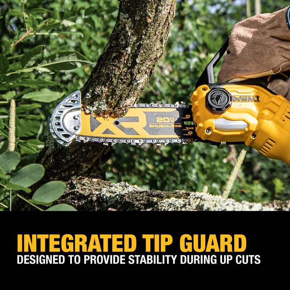 DEWALT 8 in. 20-Volt Pruning Electric Battery Chainsaw DCCS623B