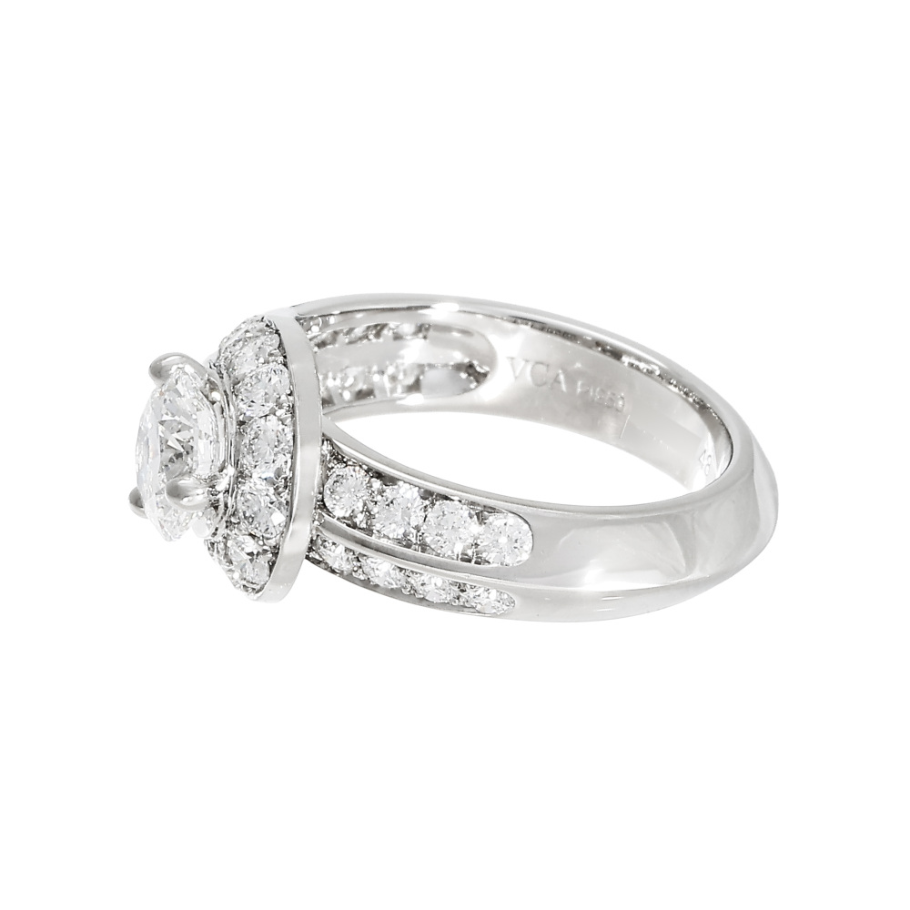 Van Cleef & Arpels Couture Ring Platinum Diamond VCARD37400