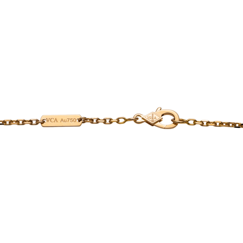 Van Cleef & Arpels Magic Alhambra Necklace 1 Motif Letterwood 18K Rose Gold VCARO3M700