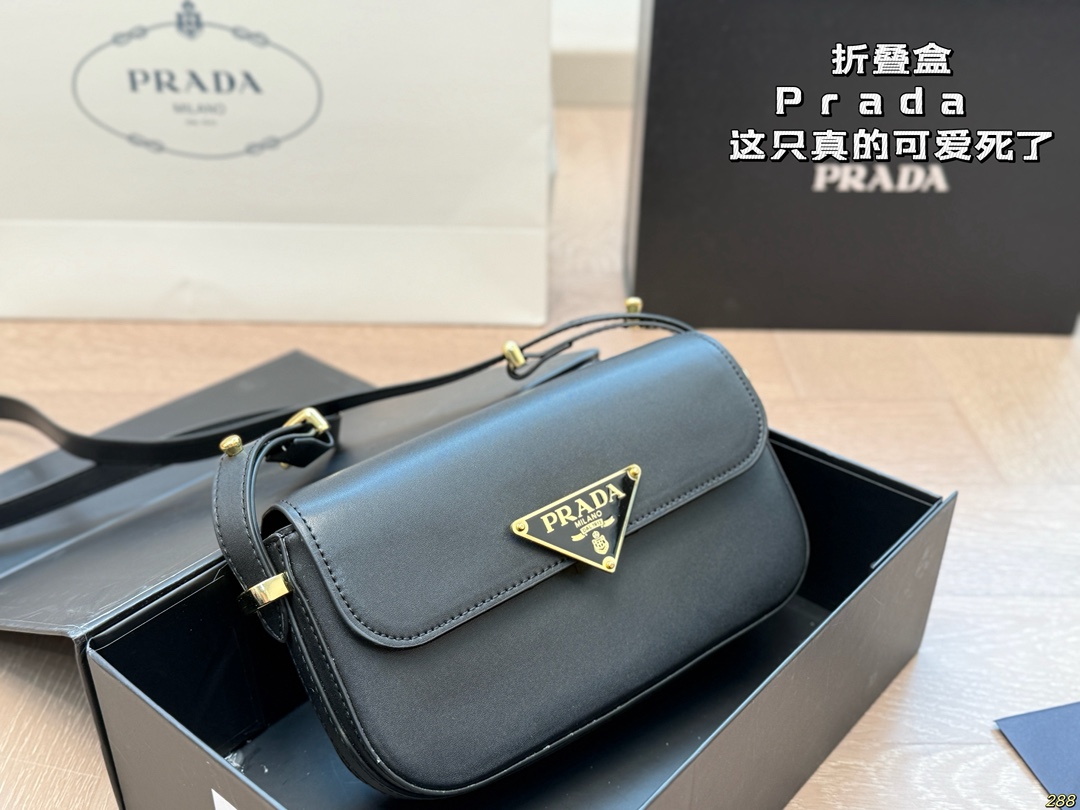 Prada triangle logo crossbody bag - cnluxepick