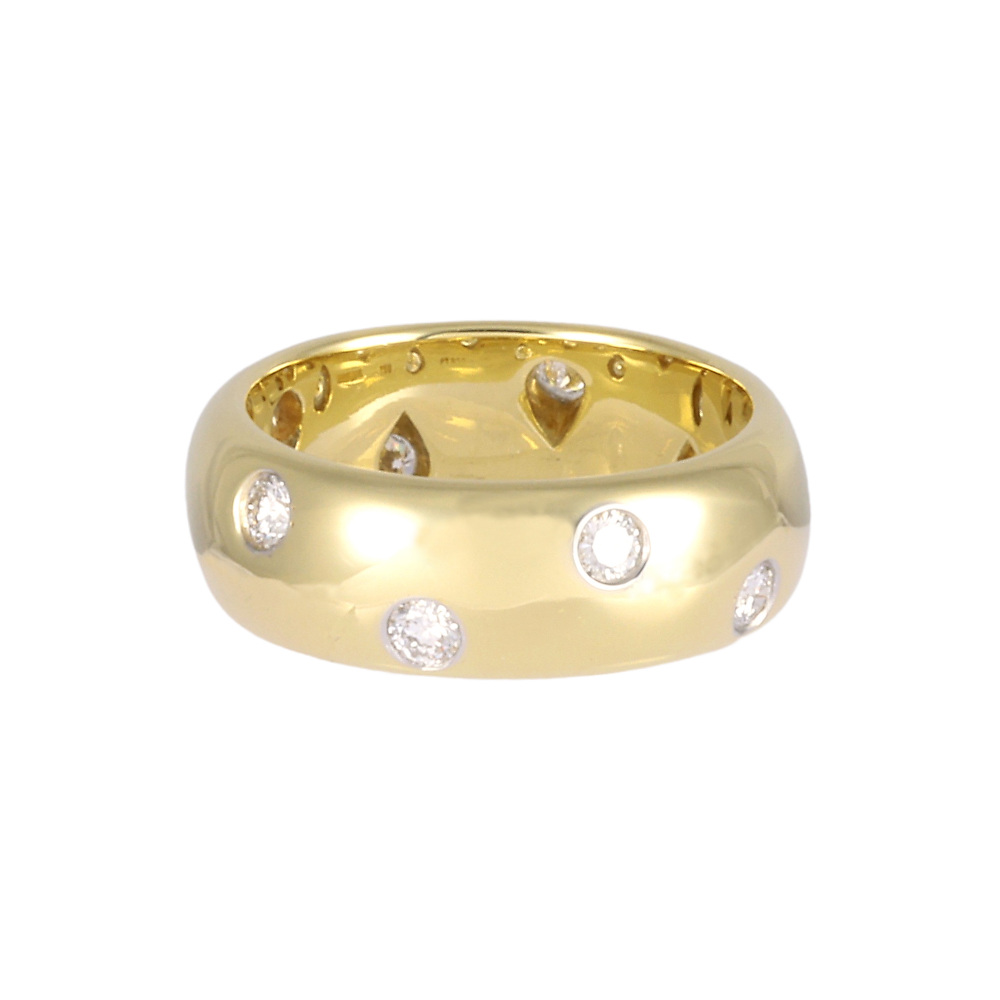 Tiffany & Co. Tiffany Dots K18YG Yellow Gold PT950 Ring Platinum & 18K Yellow Gold Diamond