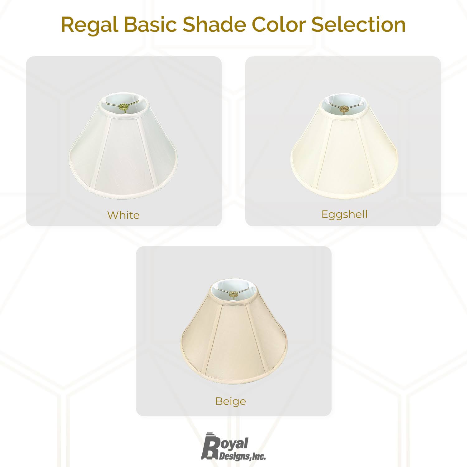 Royal Designs Coolie Empire Lamp Shade, Beige, 7x20x12.5 - Set of 2
