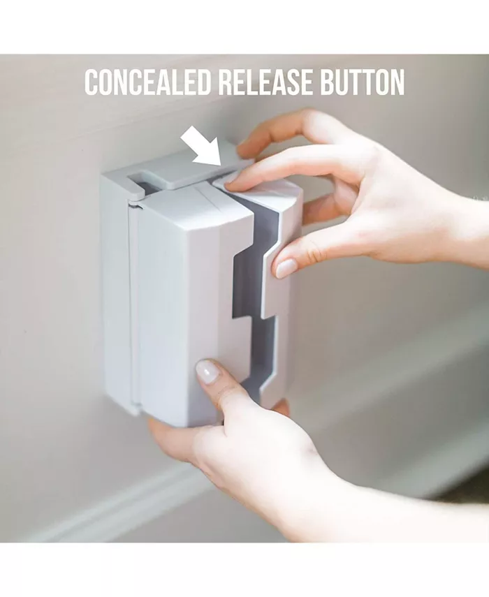 Jool Baby Electrical Outlet Cover Box for Baby Safety, Duplex and Decorator Electrical Outlet Plates Included, Spacious Compartment (2-Pack)