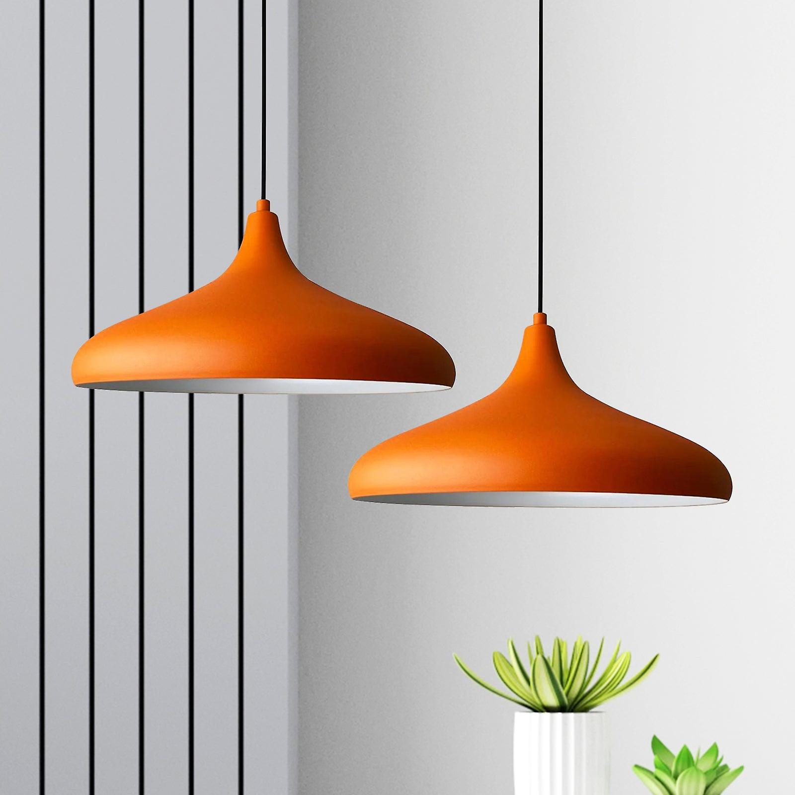 2 Pieces E27 Metal Hanging Lamp