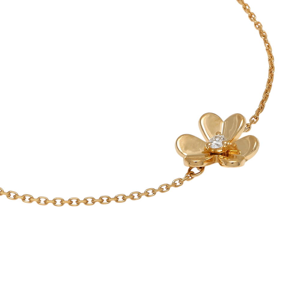 Van Cleef & Arpels Frivole Bracelet 18K Yellow Gold Diamond VCARPJMM00