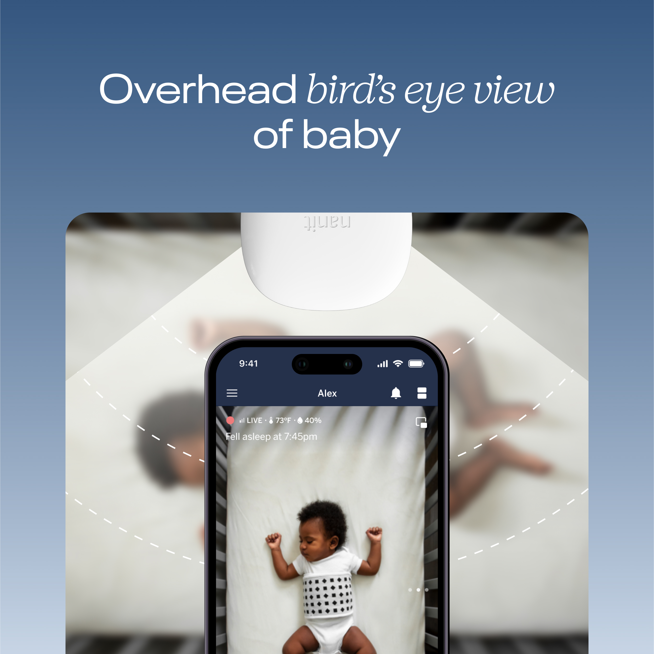 Nanit Pro Smart Baby Monitor & Floor Stand - White