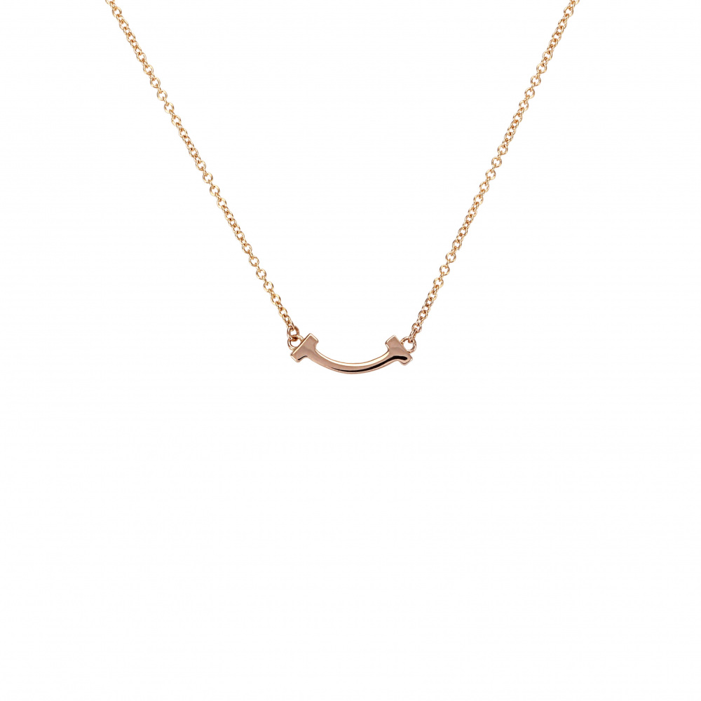 Tiffany & Co. Tiffany T Smile Necklace 18K Rose Gold 62617721