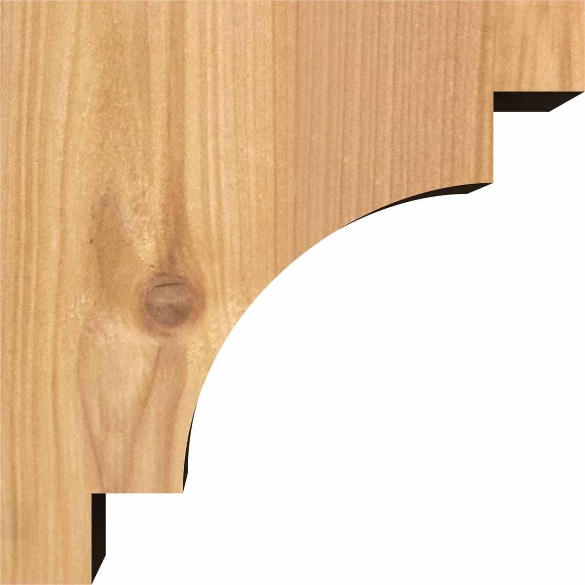 3 1/2x22W x 12x22D x 24x22H Mediterranean Smooth Corbel, Western Red Cedar