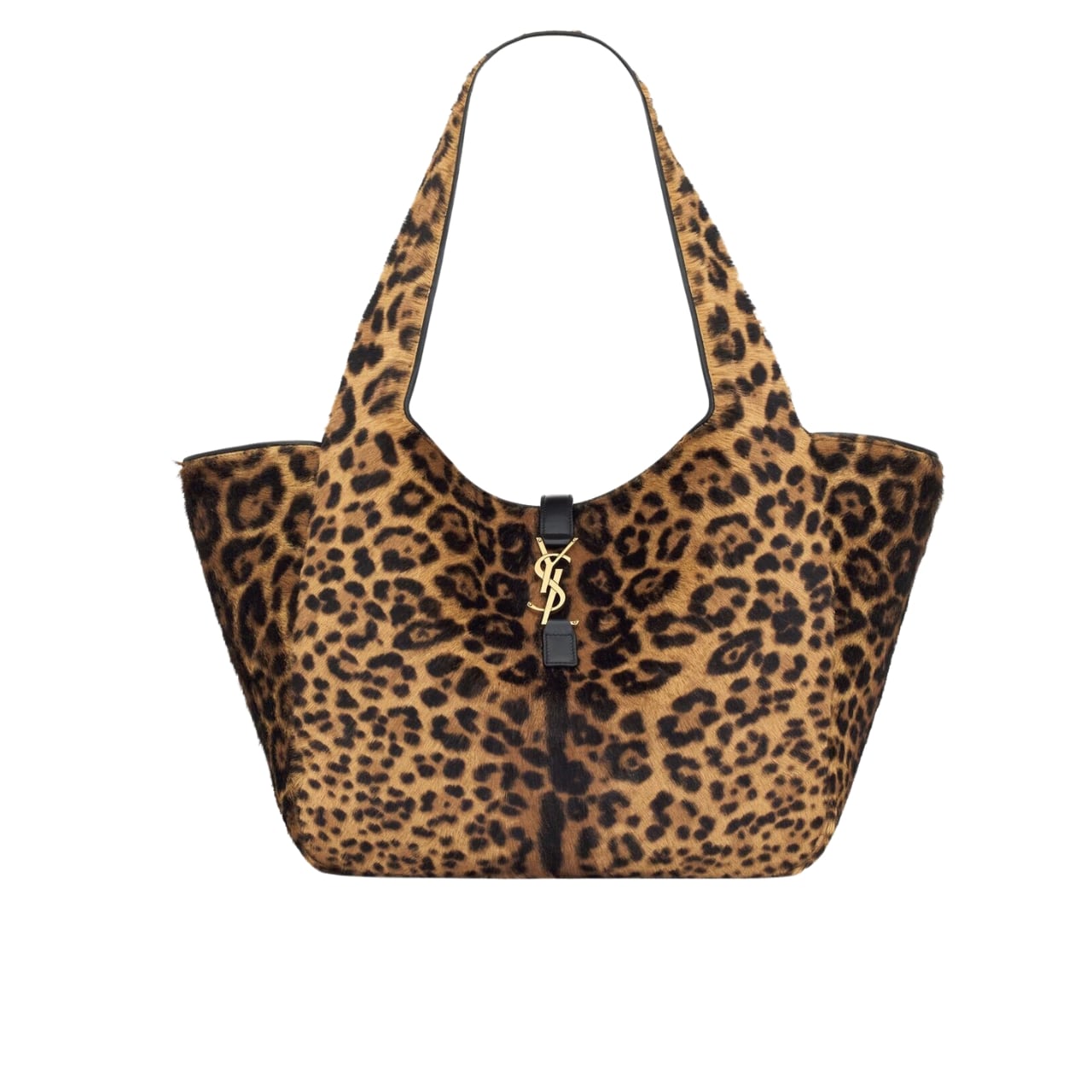 Saint Laurent Le 5 A 7 Bea In Pony Hair Leather Leopard 31Cm
