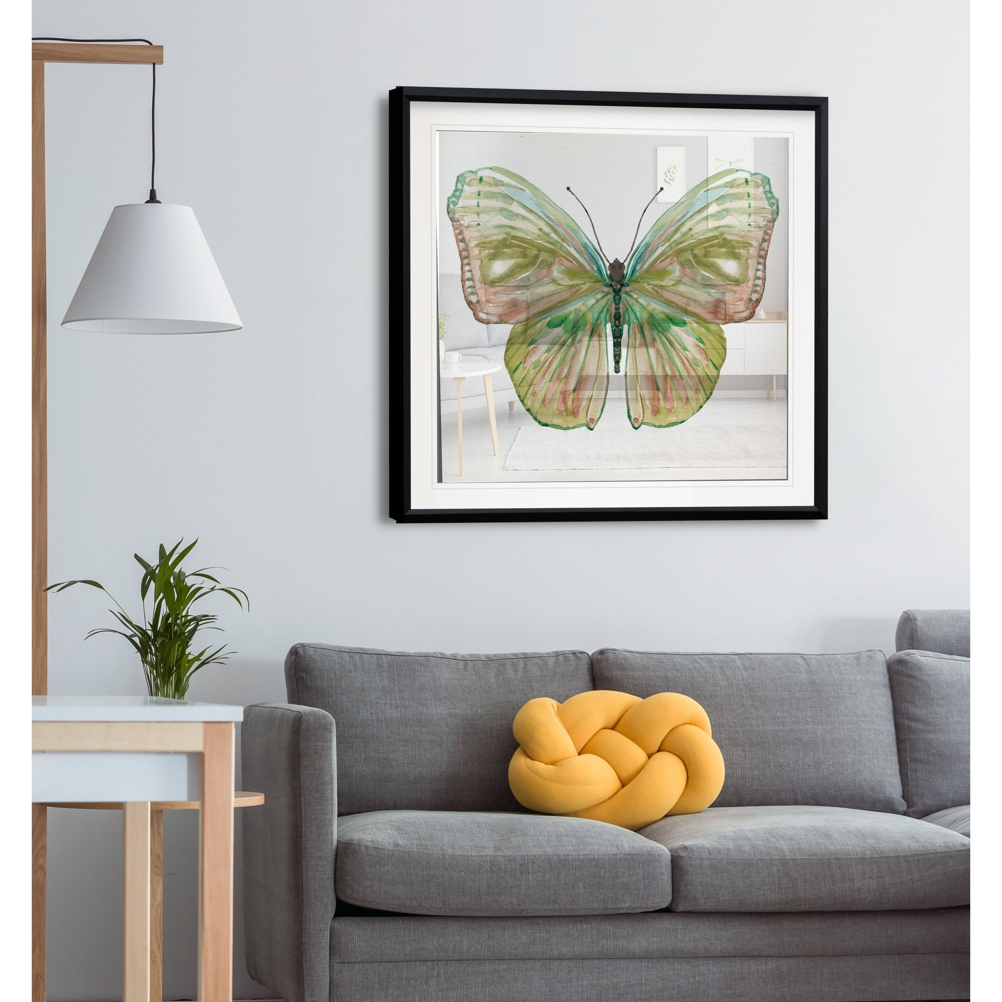 Soft Wings II -Framed Giclee Print - 28x28