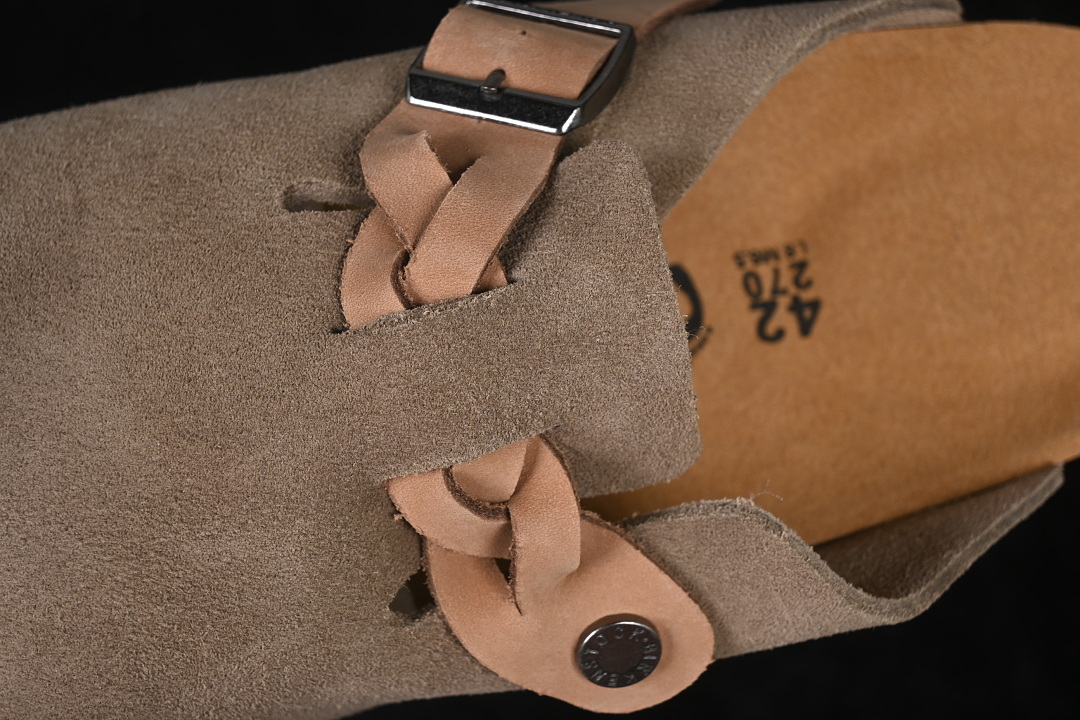Birkenstock Boston Braided Suede Leather