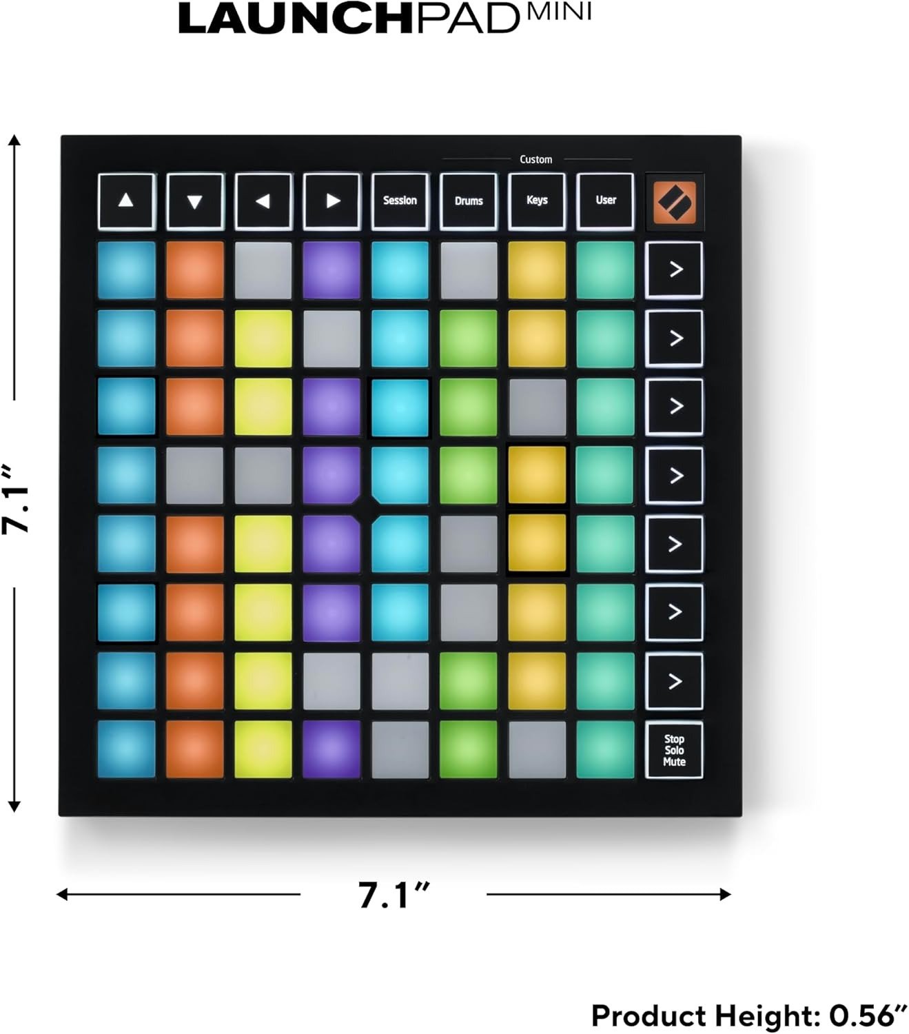 Portable MIDI 64-Pad, USB Grid Controller