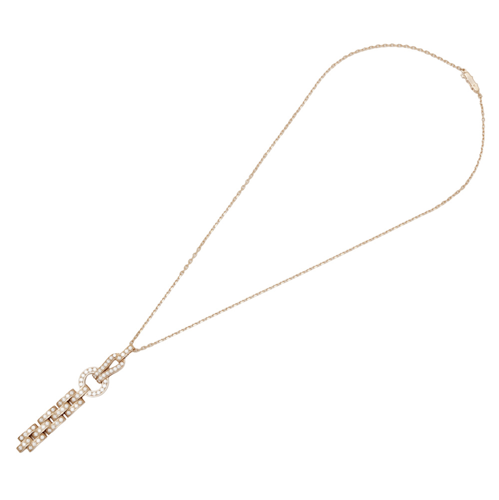 Cartier Agraf Necklace 18K Rose Gold Diamond N7424320