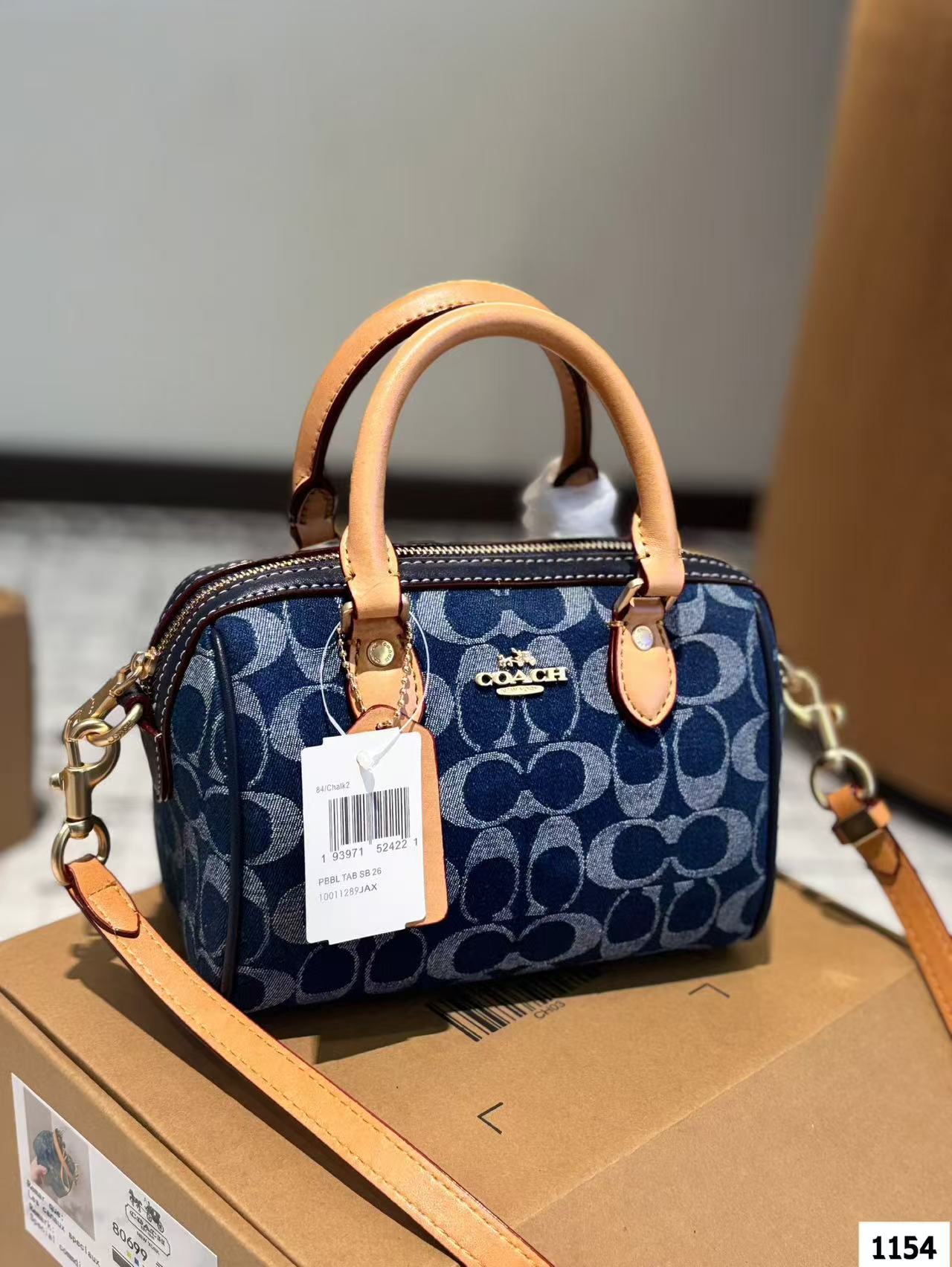 Coach Denim Pillow Bag - cnluxepick