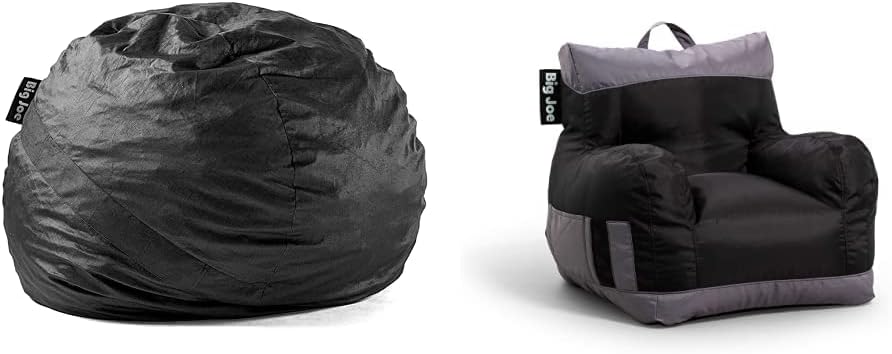 Large foam padded bean bag chair with removable cover