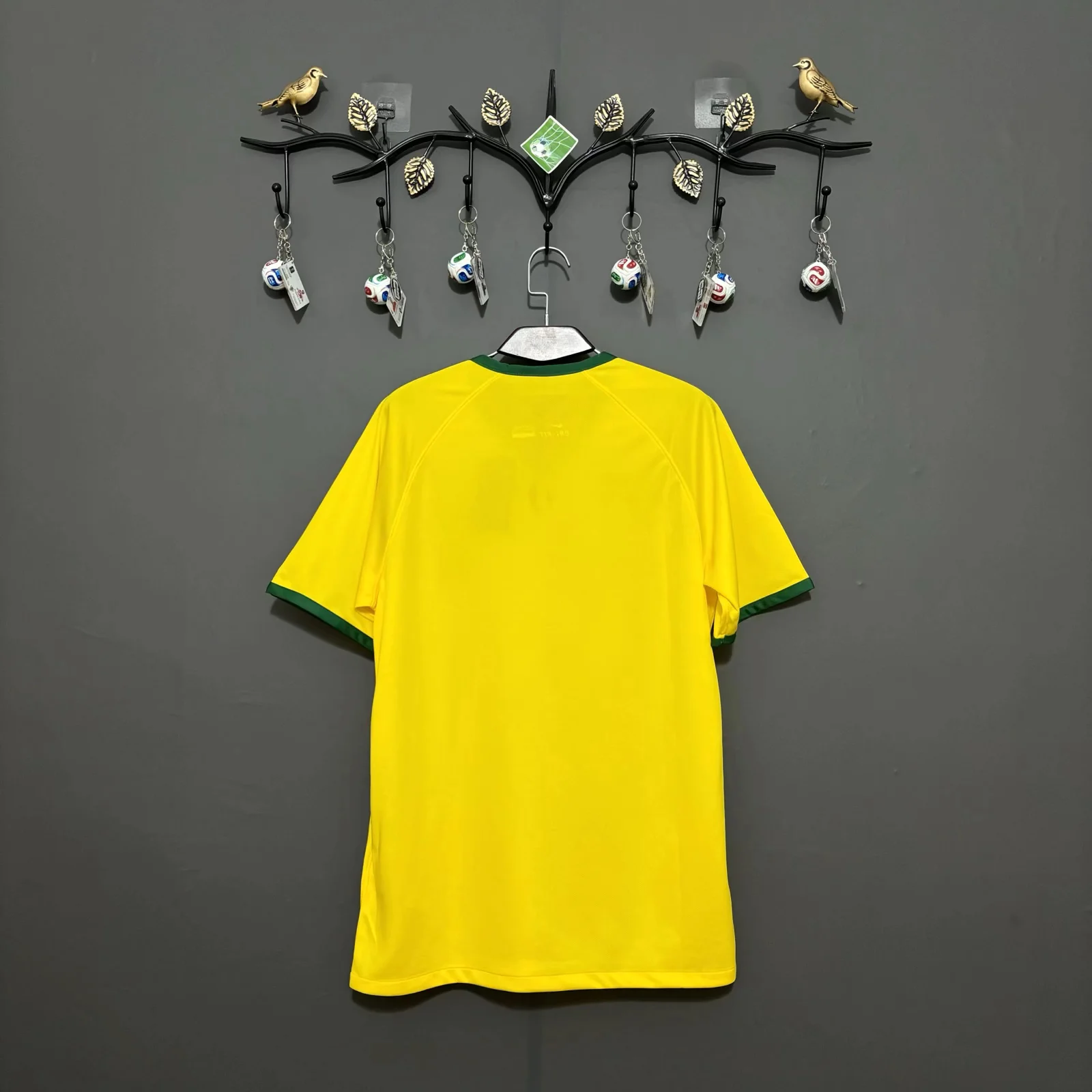 Brazil 2014 Home Embroidered Jersey S-XXL Retro Version 3