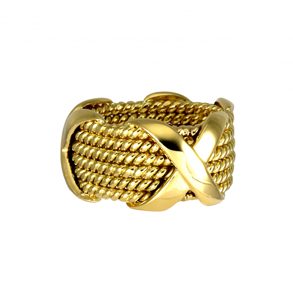 Tiffany & Co. Schlumberger Ring 18K Yellow Gold
