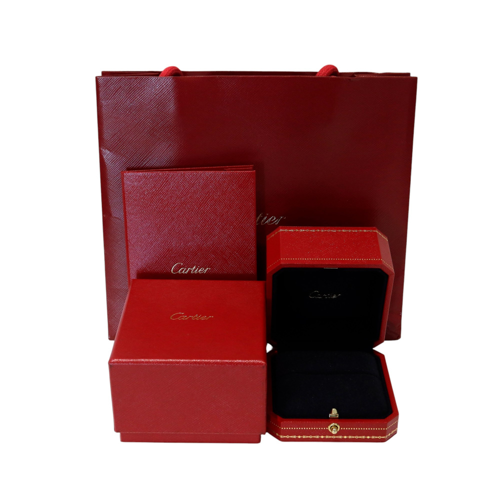 Cartier Damour (diamant Leger) Wedding Ring Pavé Setting Platinum Diamond B4093600
