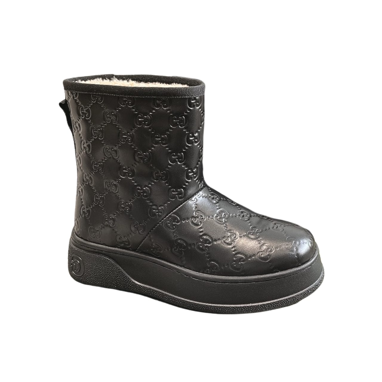 Gucci Women?S Boot Gg Leather Black