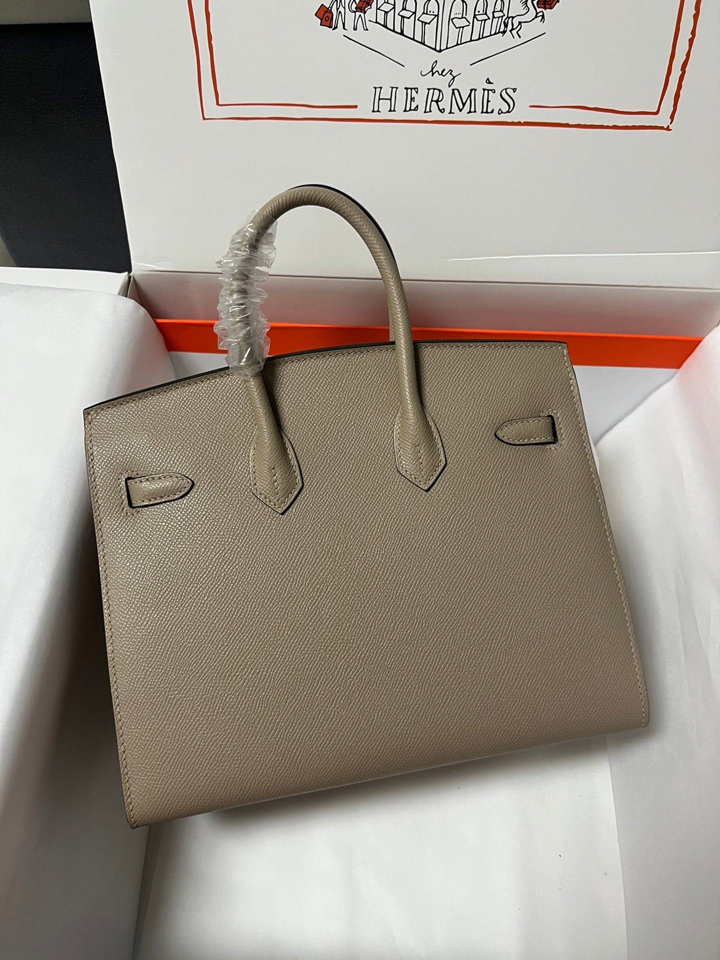 Hermes Birkin Sellier Etoupe Grey Epsom Leather Gold Hardware