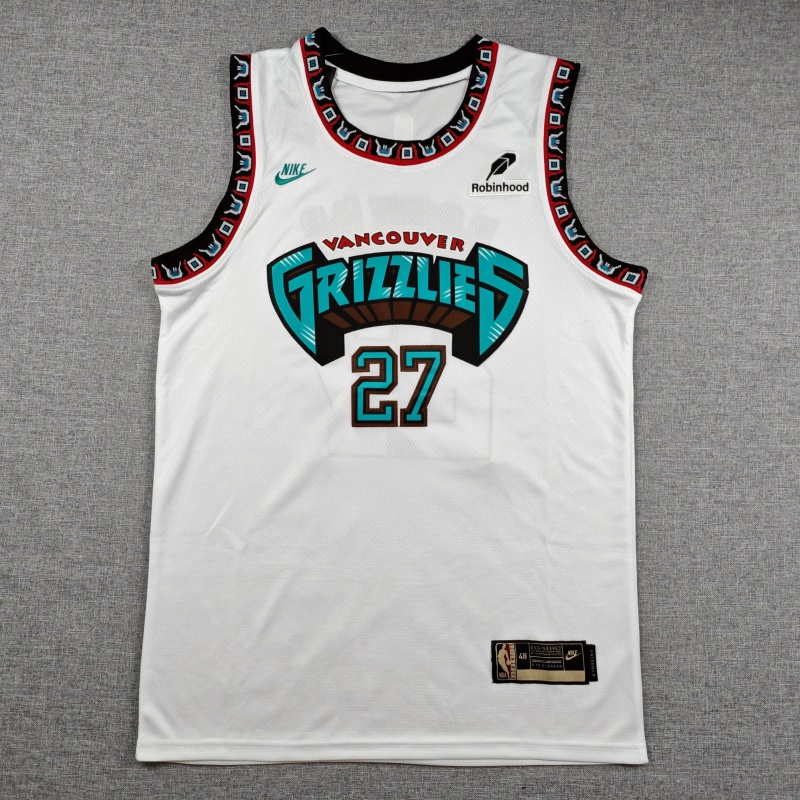 Men's Memphis Grizzlies Cameron Boozer #27 White Swingman Jersey