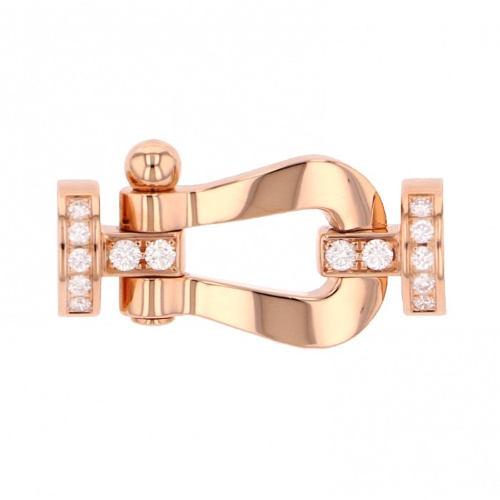 FRED Force 10 Lm Half Pave Accessory 18K Rose Gold 0B0030