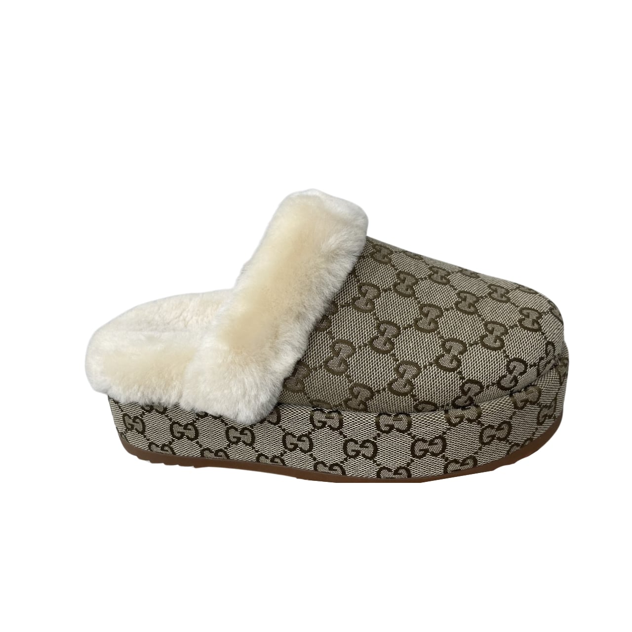 Gucci Slipper Mit Gg Horsebit Monogram In Brown