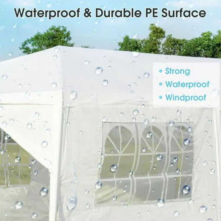 Premium 10′ x 30′ Pop-Up Canopy Tent with 8 Zippered Sidewalls – Commercial-Grade Party Shelter