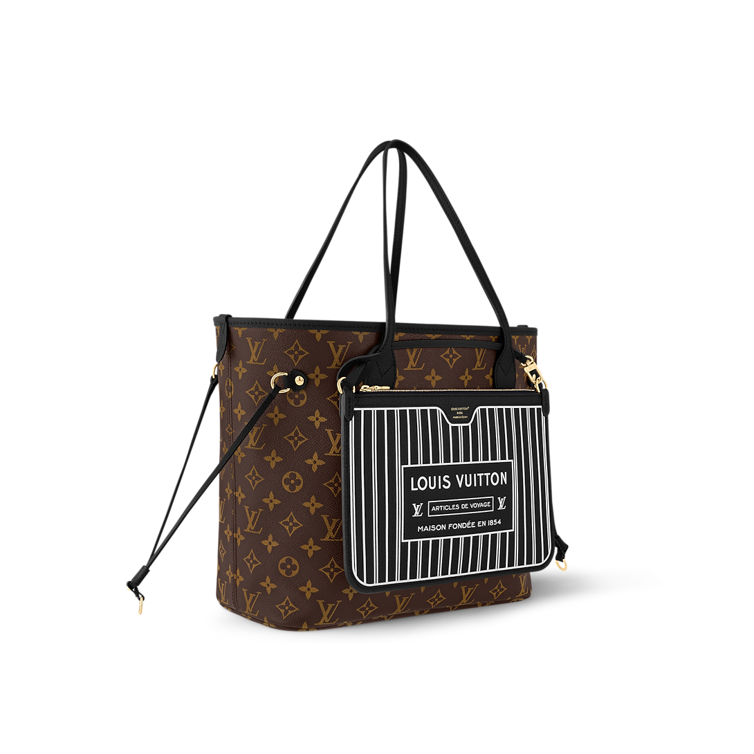 Louis Vuitton New Reversible Neverfull Inside Out Mm Black Cowhide 31cm M11946