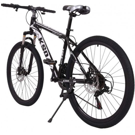 Mens/Womens Mountain Bike, Aluminum Frame Bike with Linear Pull Brakes | 26 Inch All-Terrain Bicycle with Front Suspension Adjustable Seat