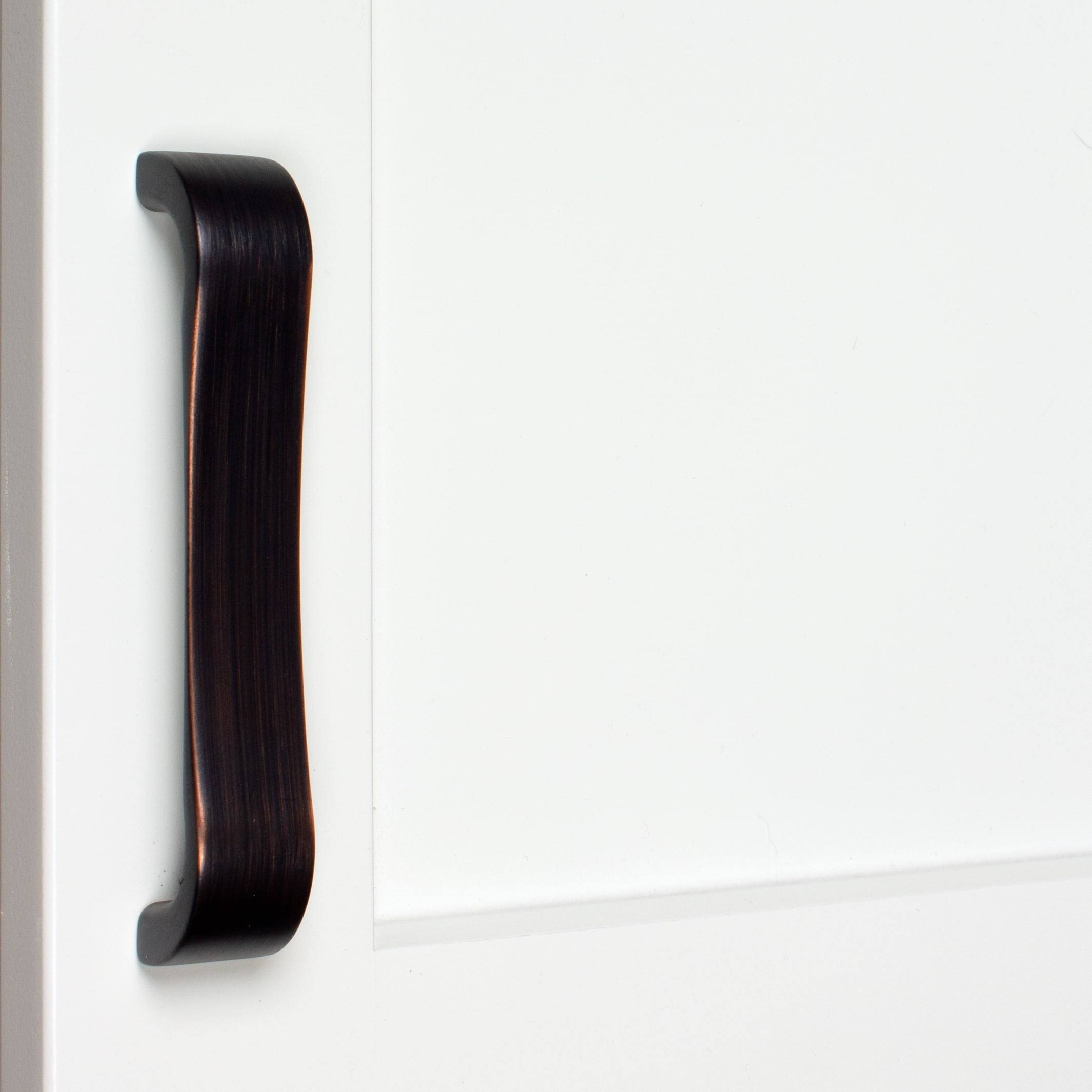 4-1/2 in. Center Smooth Curved Flat Cabinet Pull Handles, Oil Rubbed Bronze, Pack of 25