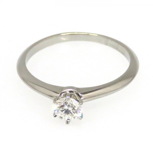 Tiffany & Co. Tiffany Platinum Diamond Ring PT950 Ring E