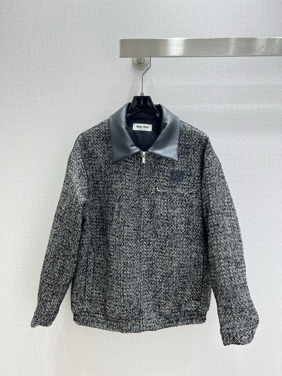 Miu Miu Early Fall New Lapel Woven Long-Sleeved Jacket - cnluxepick