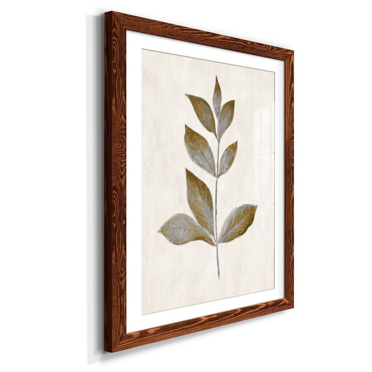 Bronze Leaf I-Premium Framed Print - Ready to Hang - 23X32 - Maple