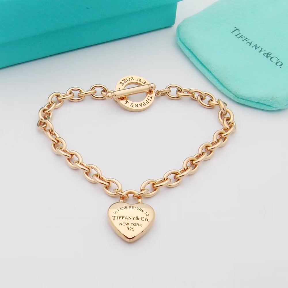 Tiffany pin buckle heart bracelet - cnluxepick