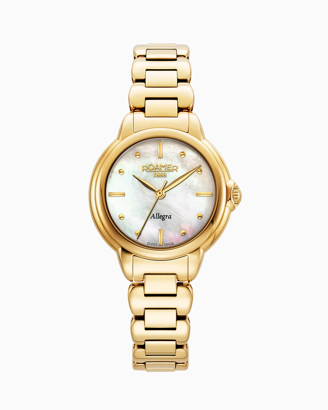 Allegra 32mm Quartz Three-Hand Gold Bracelet Sapphire glass Stainless Steel swiss watch