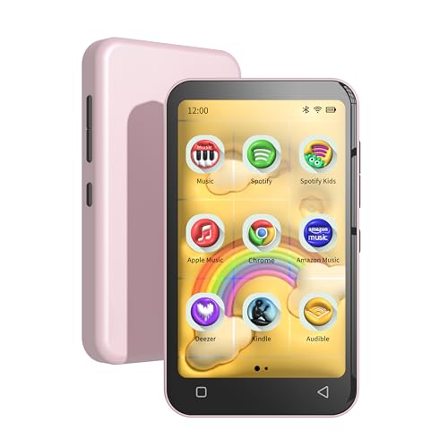 TIMMKOO 80GB Kids MP3 Player with Bluetooth, Parental Controls, Pre-Installed Spotify, Spotify Kids, Audible, 4