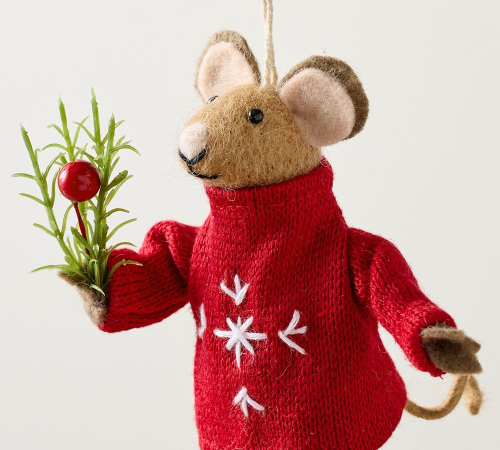 Felt Mouse Ornament  sgtnighsdesigns