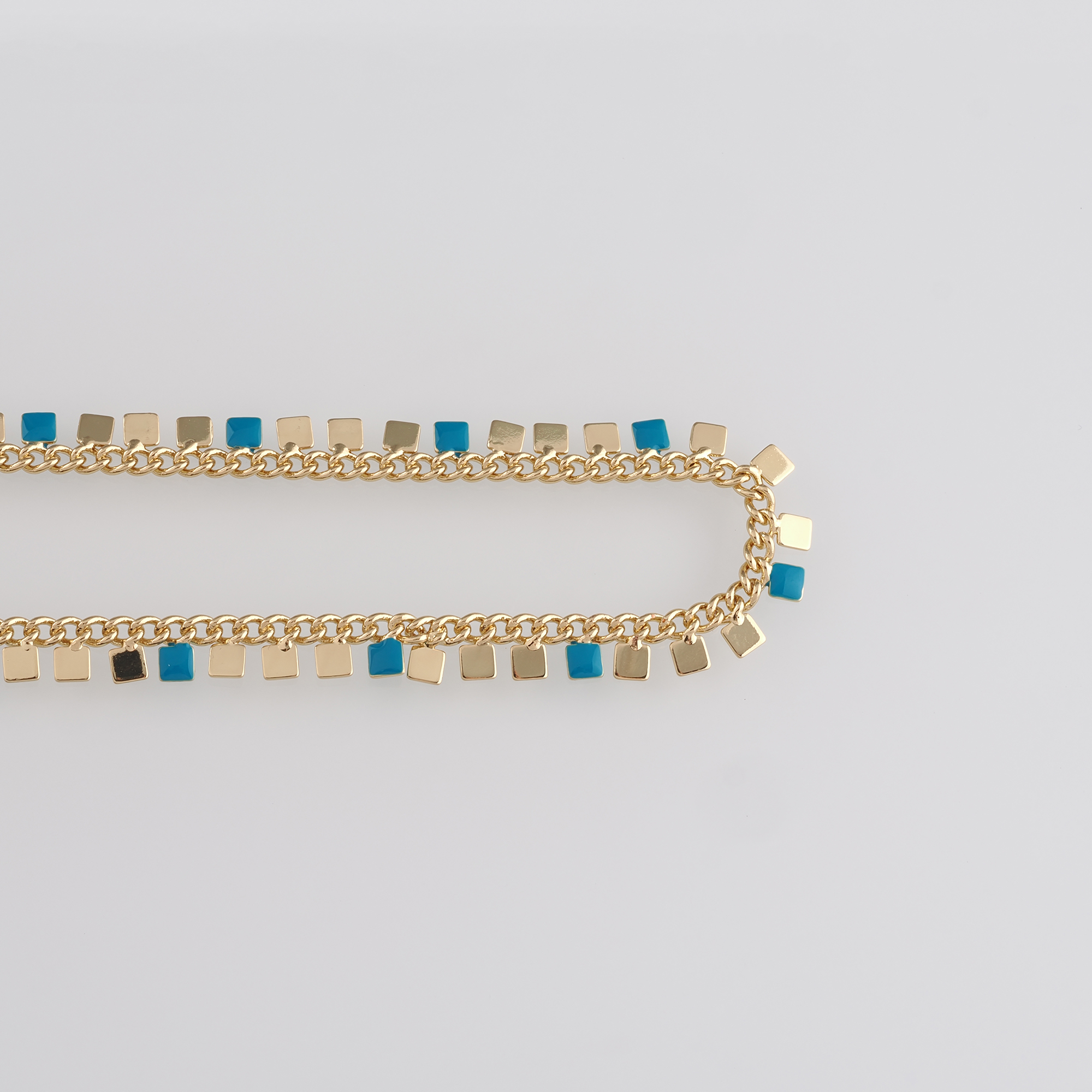 18K Gold Filled Square Chain Necklace,Thin Link Chain Necklace,Link Chain,Minimalist Necklace,Adjustable Necklace