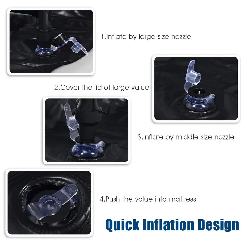 SUV Backseat Air Mattress – Inflatable Car Bed with Electric Pump and Soft Flocked Surface