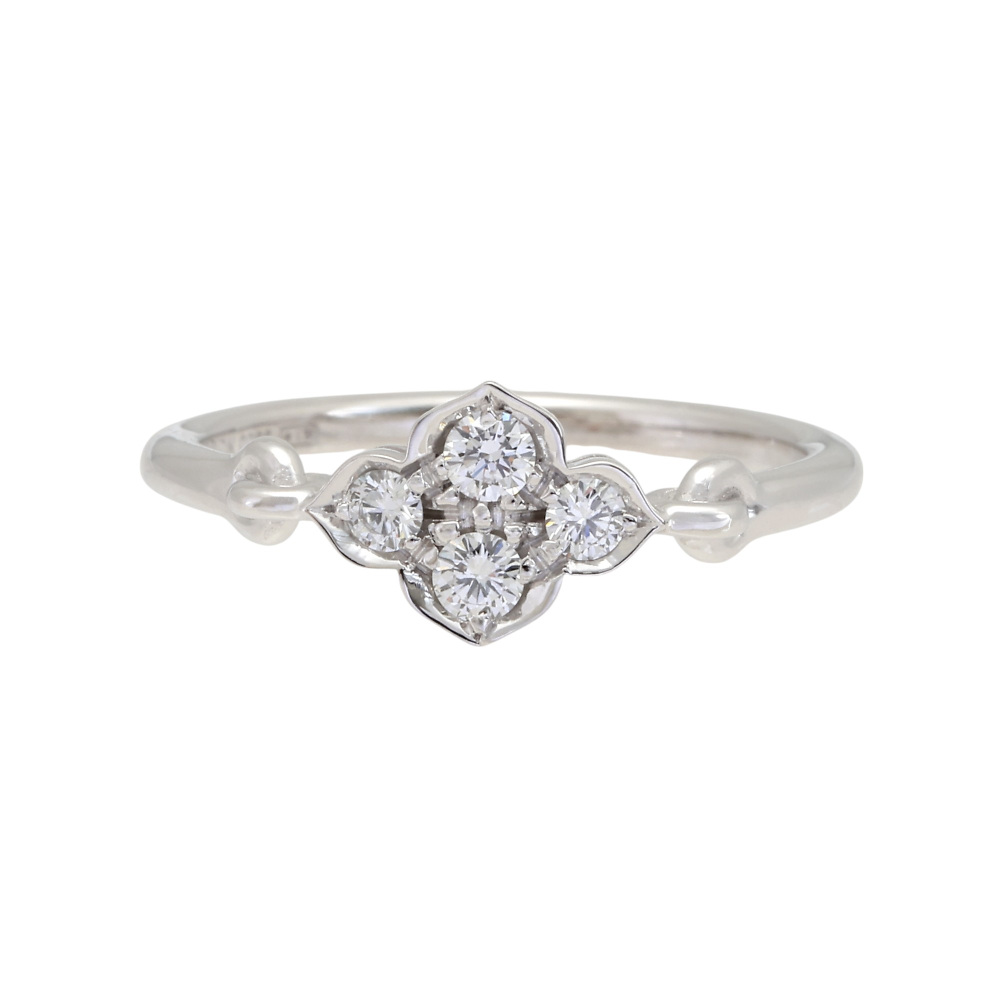 Cartier Hindu Ring 18K White Gold Diamond