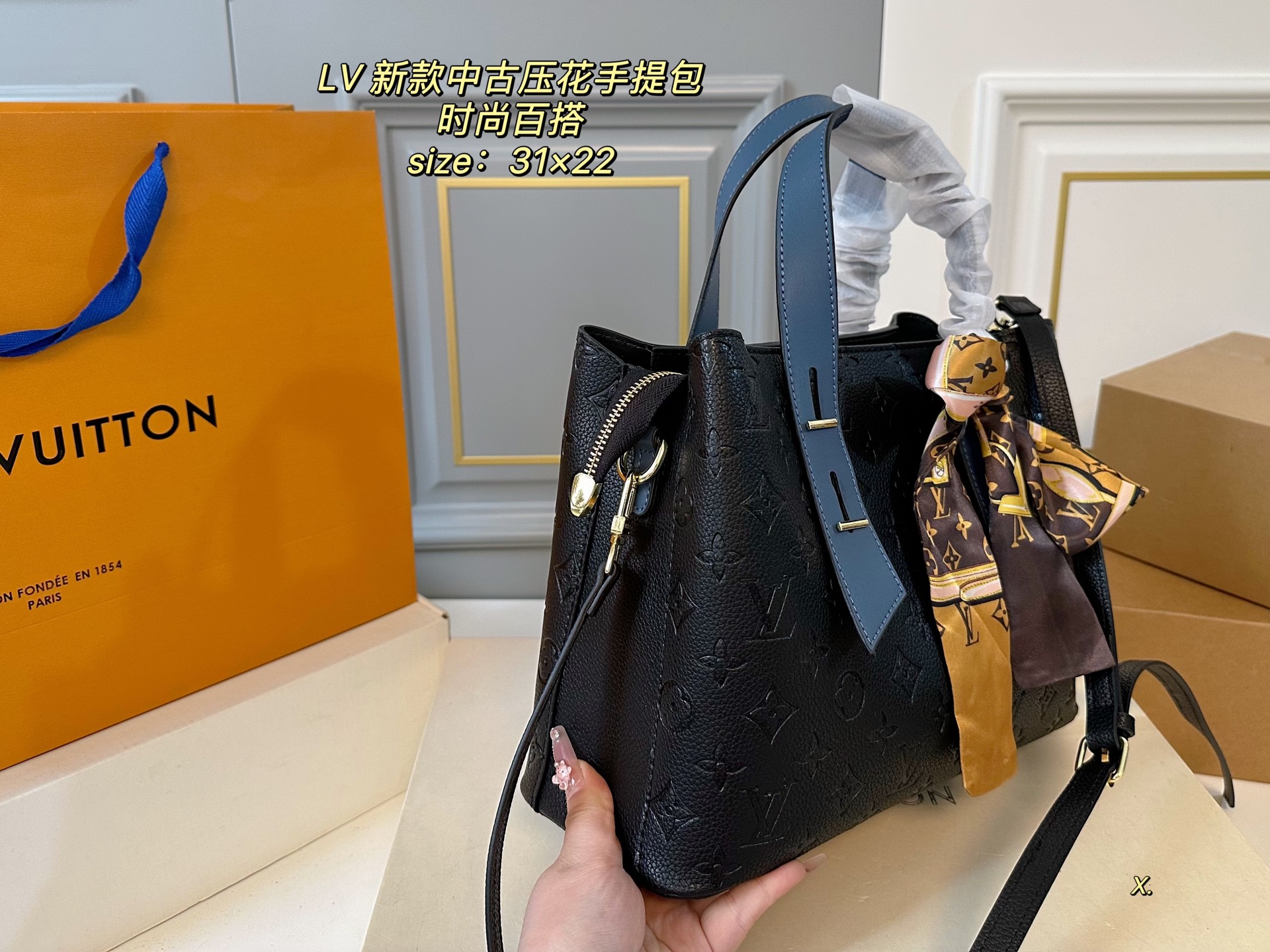 Louis Vuitton new embossed second-hand handbag - cnluxepick