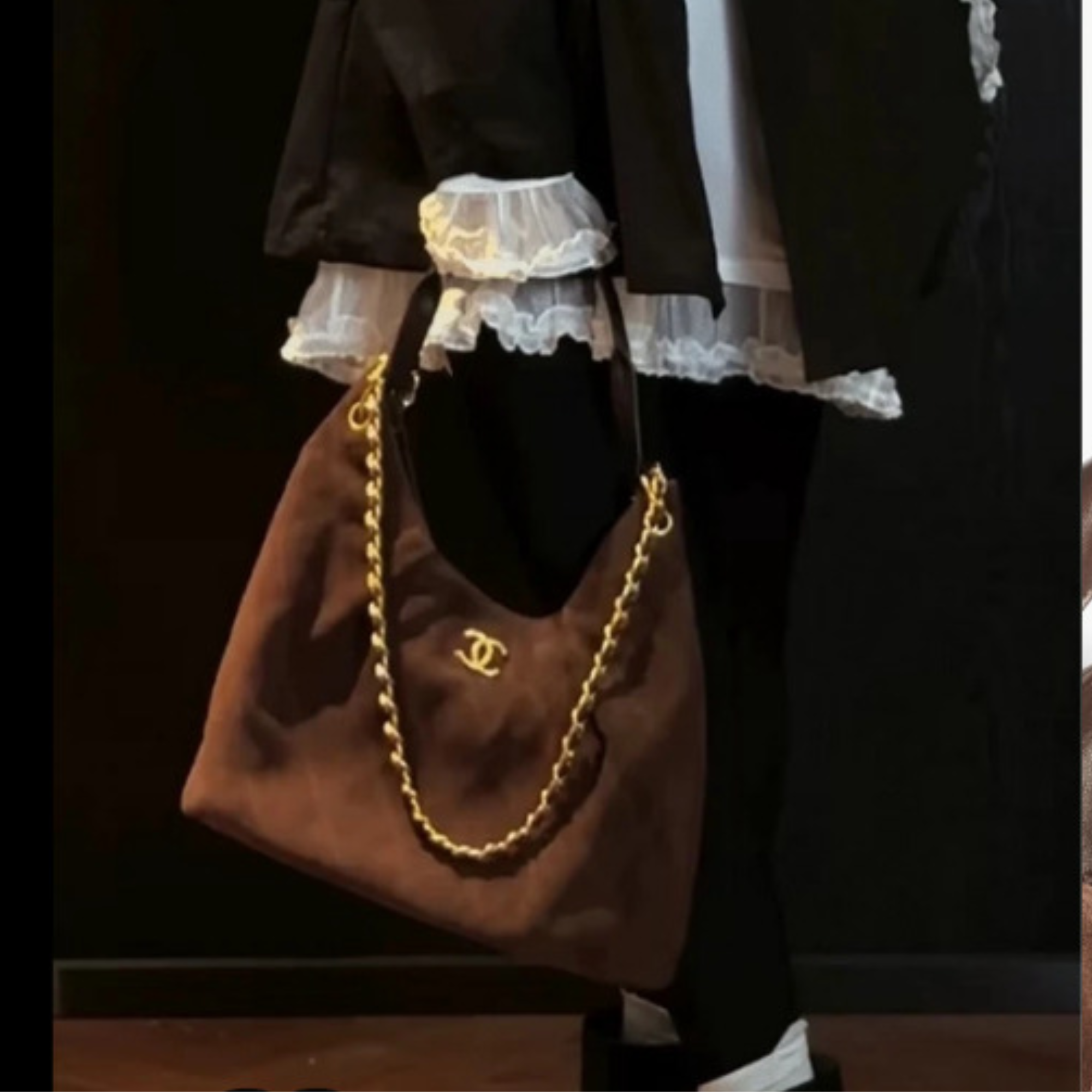 Chanel Maxi Hobo Handbag 38cm/15in