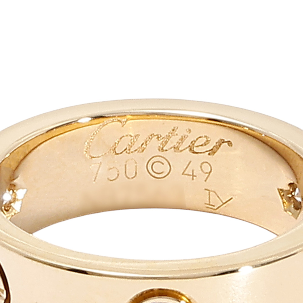 Cartier Love Classic Model Ring 18K Yellow Gold Diamond B4032400