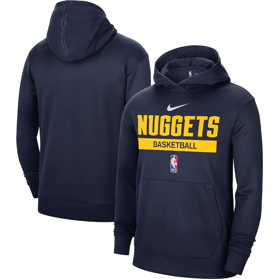 Men's Denver Nuggets 2022/23 Spotlight On-Court Practice Performance Pullover Hoodie