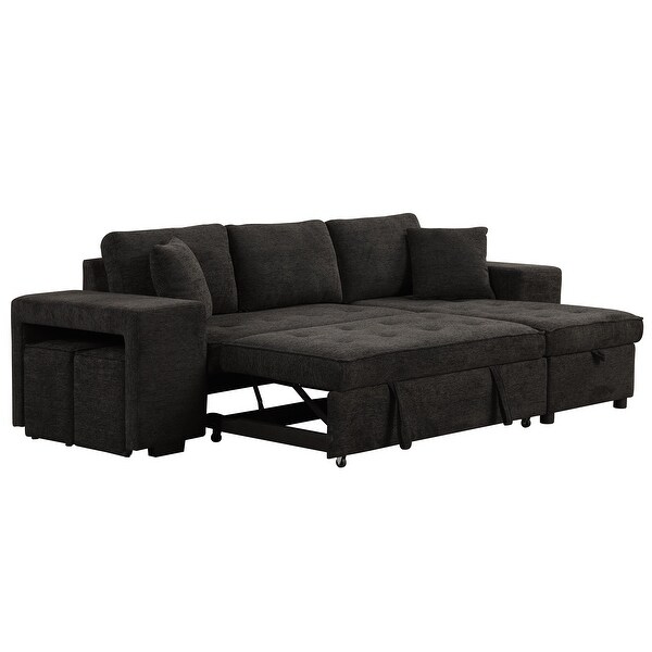 Modern LShape 3 Seat Reversible Sectional Sofa