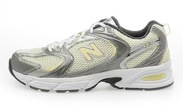 New Balance 530 Silver?Grey/Cream Yellow U530ADG Casual Running Shoes